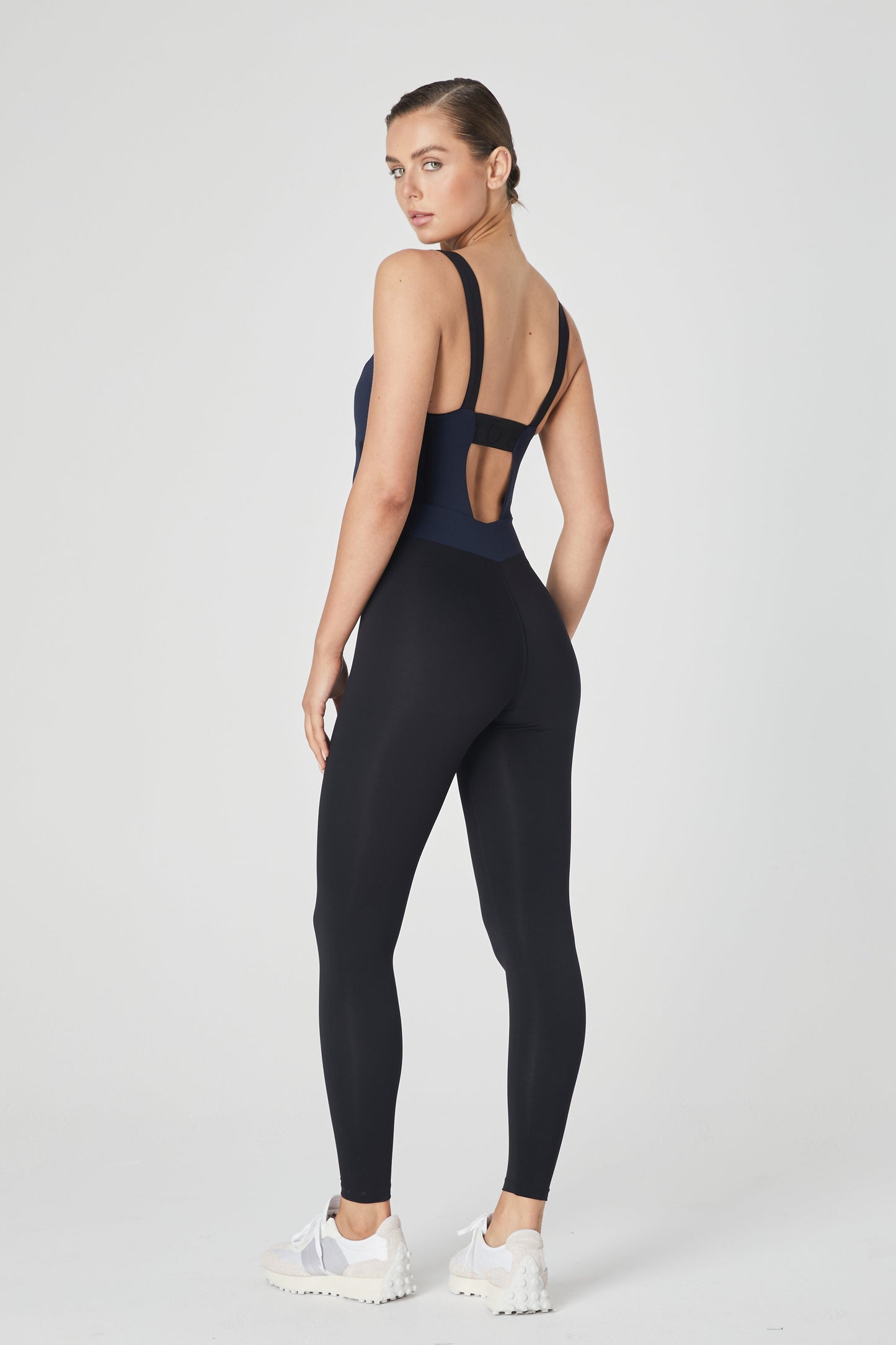 Ithaca Bustier Bodysuit - Navy/Black - 1Ō8 SPORTIF