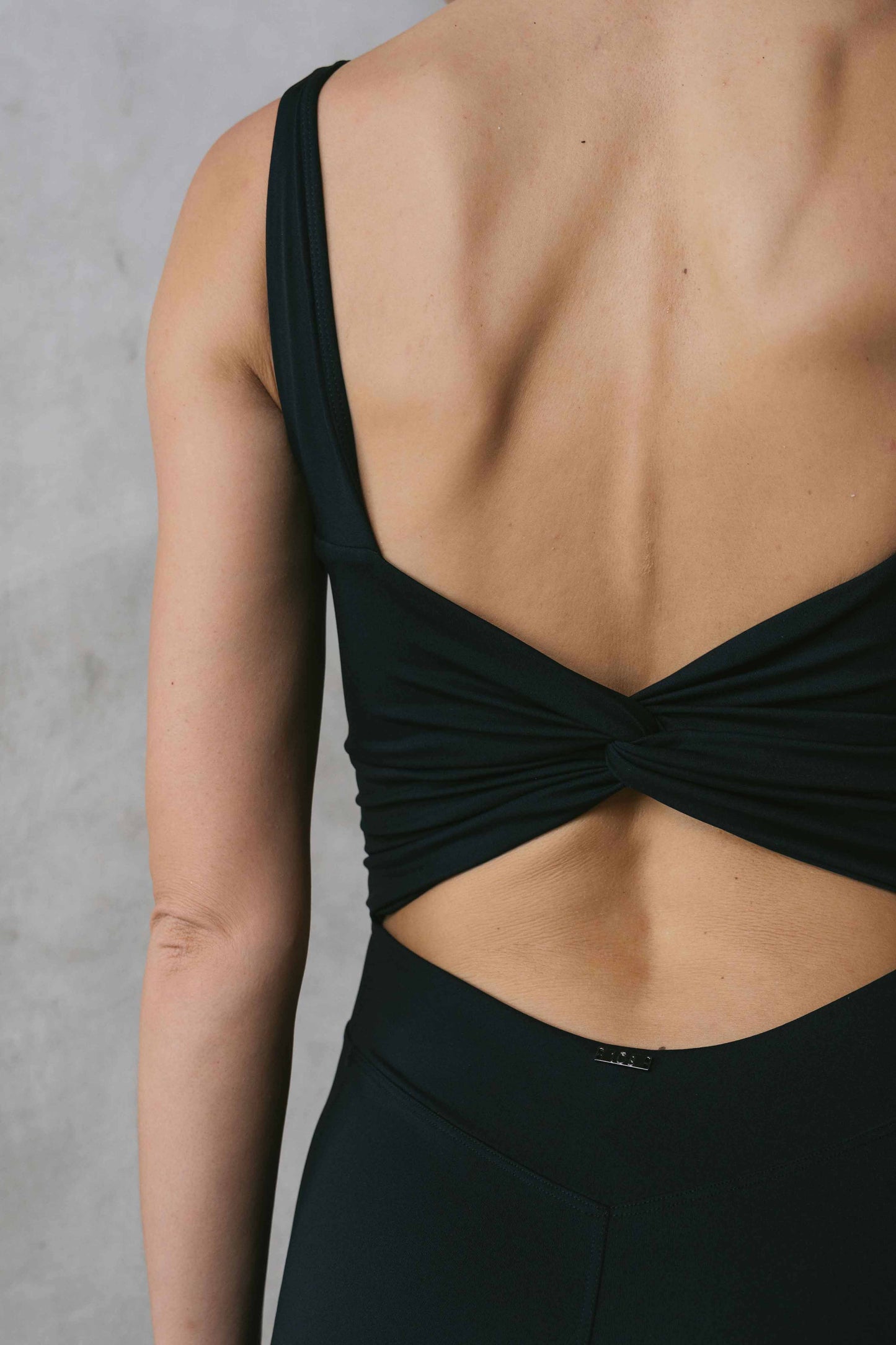 Idallia Wrap Short Bodysuit - Black