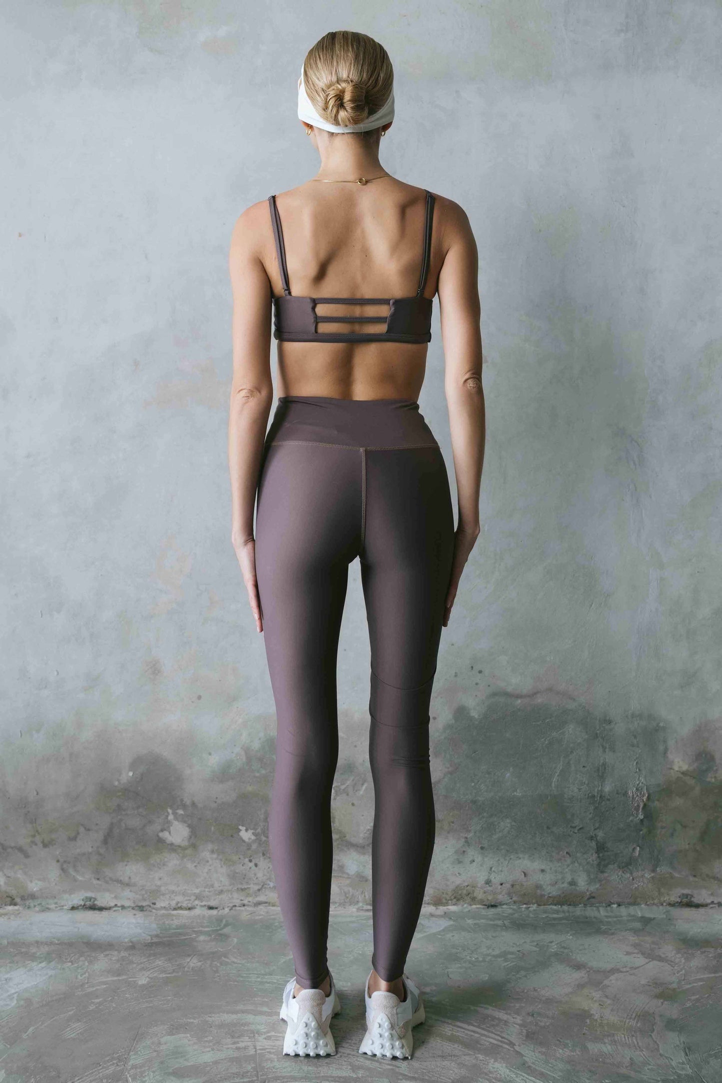 Chloè Two Tone Corset Bra - Deep Taupe