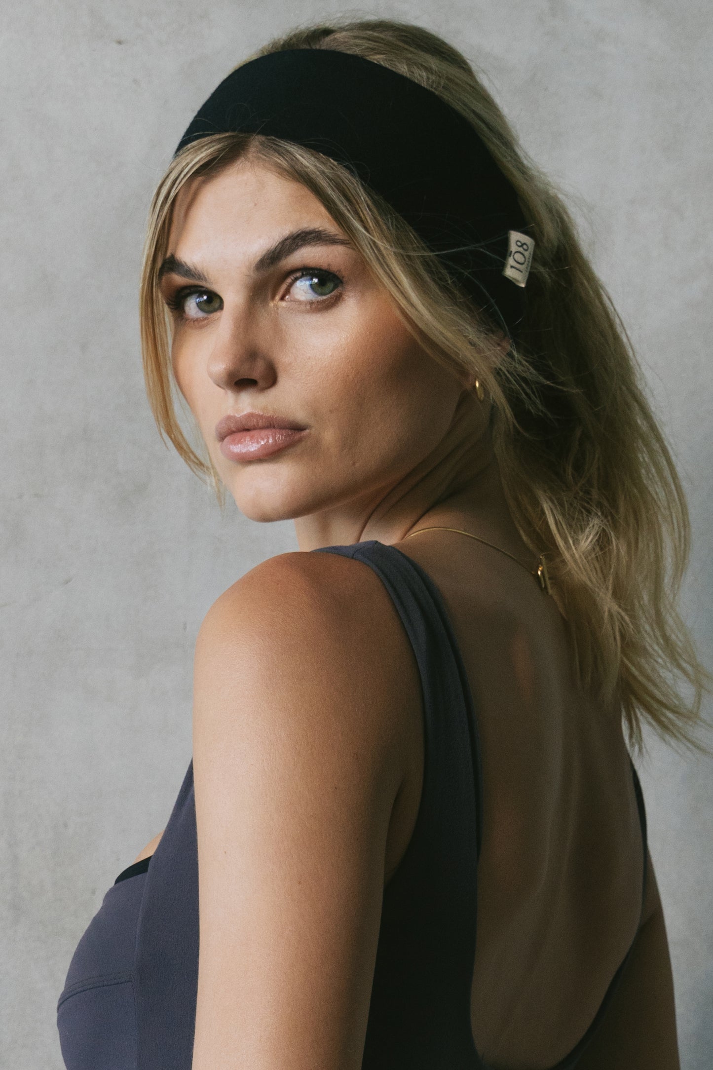 1Ō8 SPORTIF Tencel Modal Headband - Black