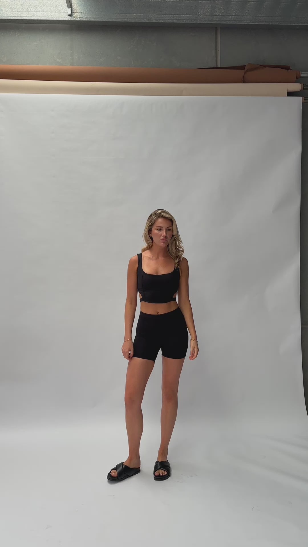 Léa Corset Crop - Black
