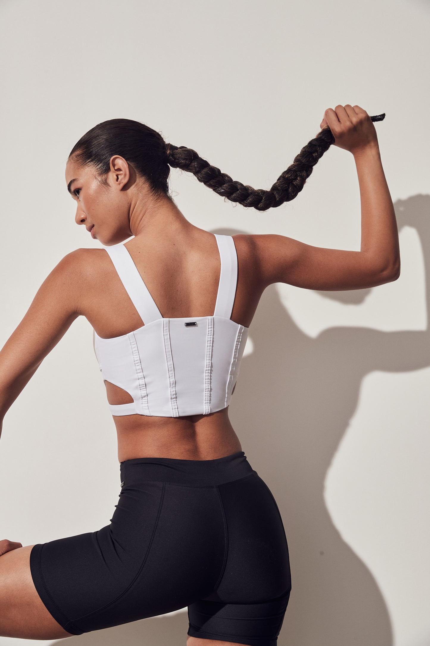 Léa Corset Crop - White - 1Ō8 SPORTIF