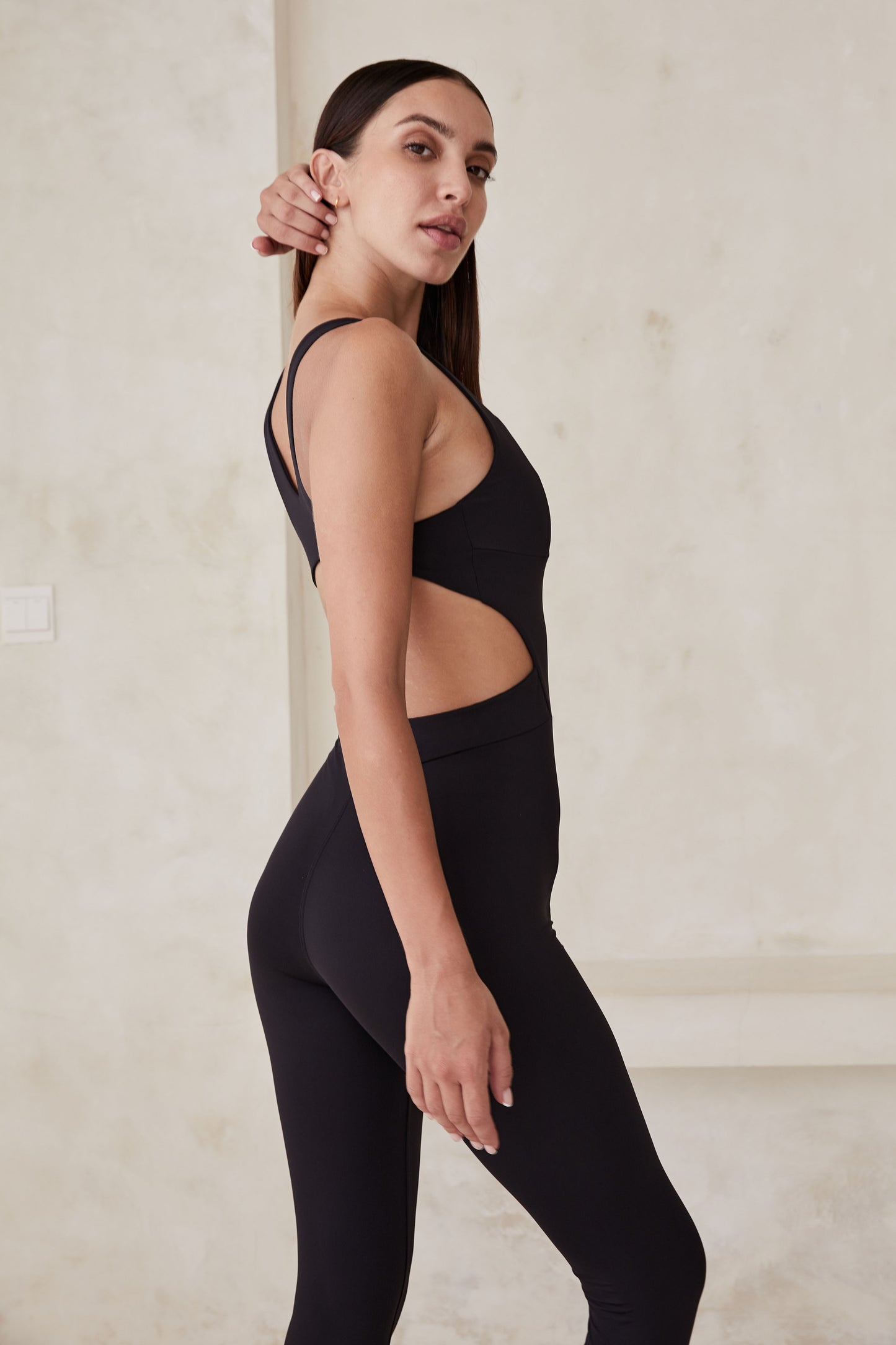 Olympia Cutout Bodysuit - Matte Black