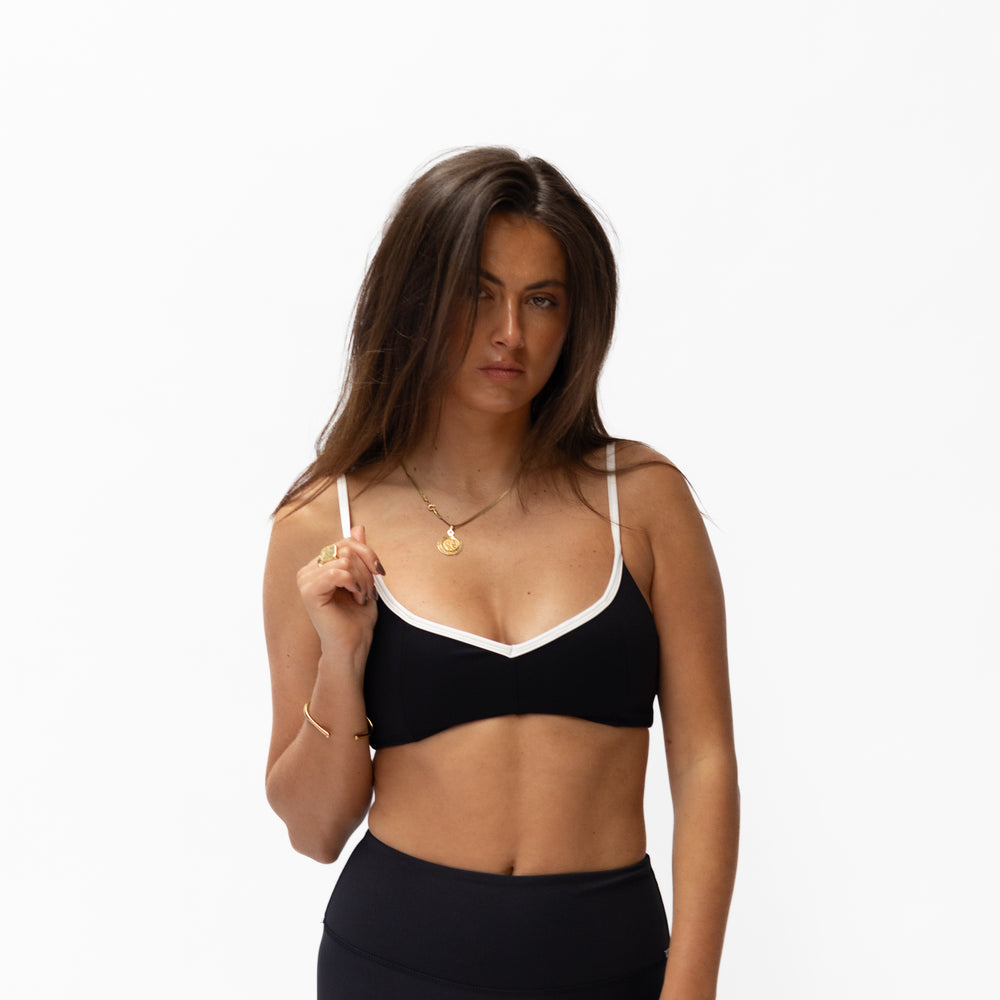 
                      
                        Chloè Two Tone Corset Bra - Black/White
                      
                    