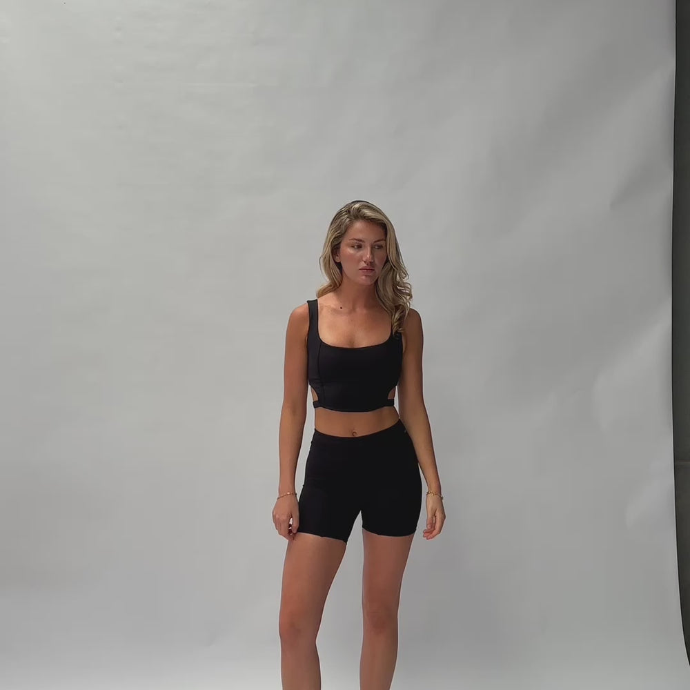 
                      
                        Load and play video in Gallery viewer, Gia Bike Short - Black
                      
                    