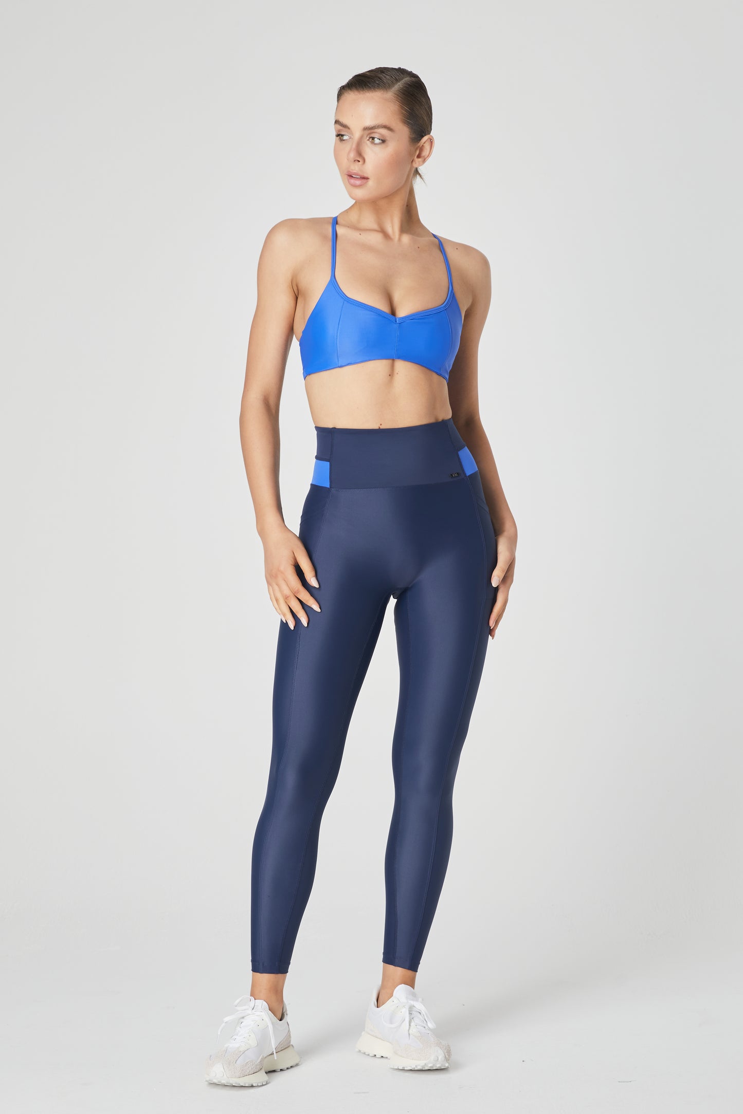 Chloè Corset Bra - Azure - 1Ō8 SPORTIF