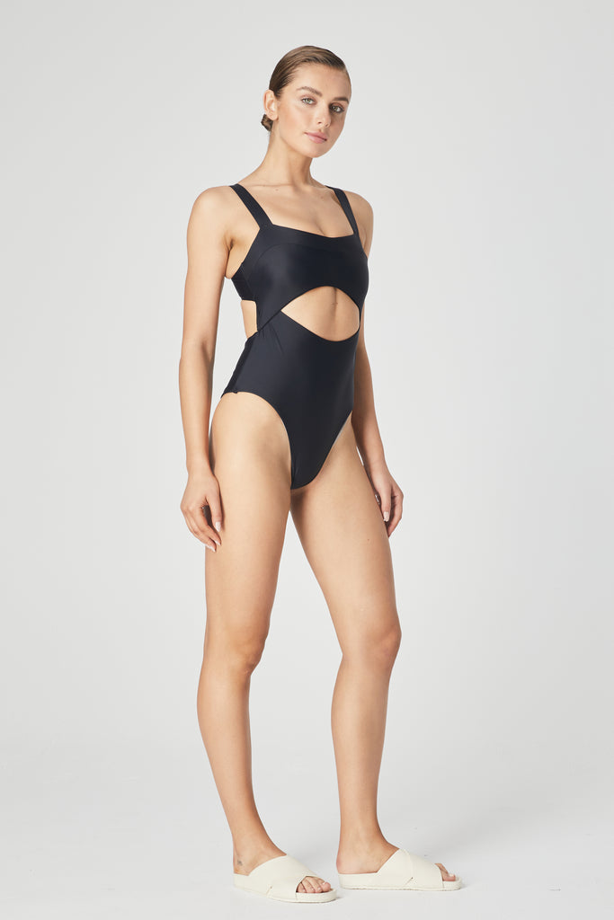 Mahé Cutout Swimsuit - Black - 1Ō8 SPORTIF