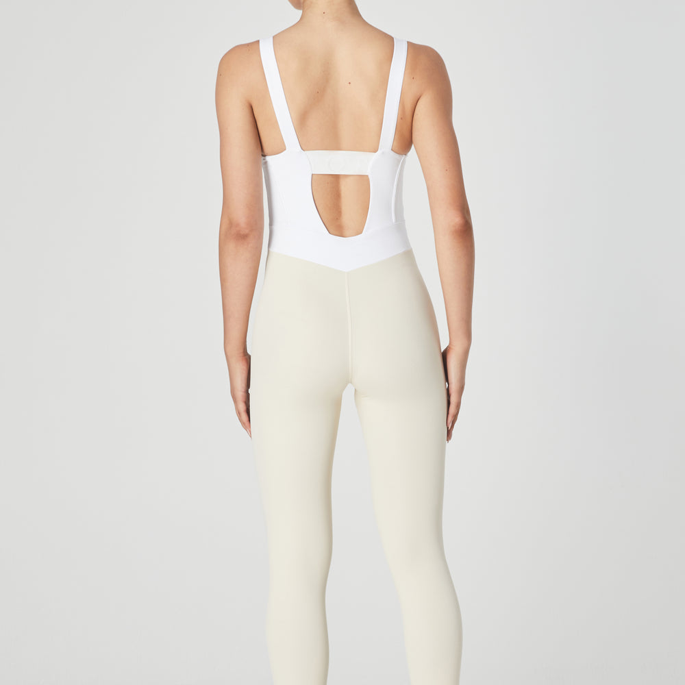 
                      
                        Ithaca Bustier Bodysuit - White/Sand - 1Ō8 SPORTIF
                      
                    