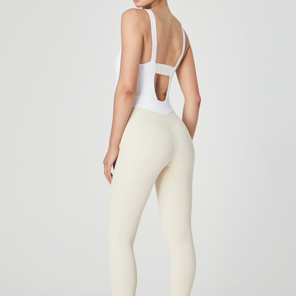 
                      
                        Ithaca Bustier Bodysuit - White/Sand - 1Ō8 SPORTIF
                      
                    