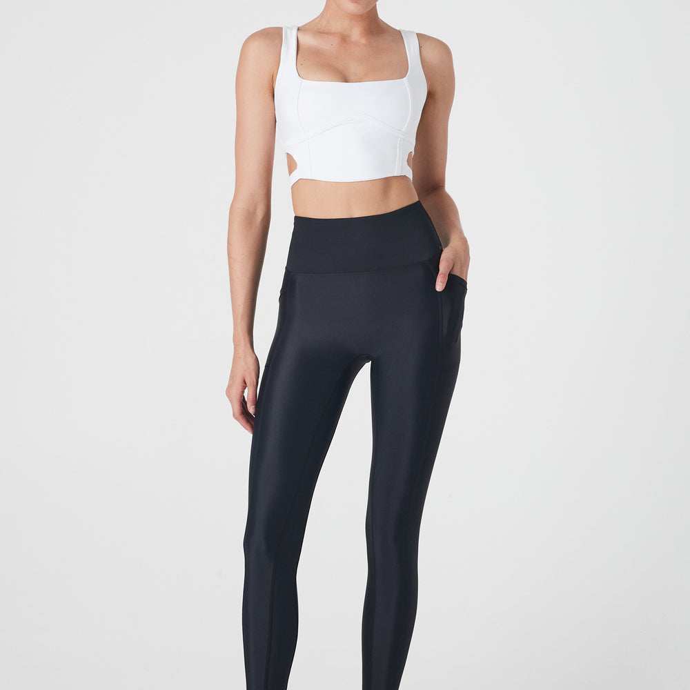 Alix Pintuck Leggings - Nero - 1Ō8 SPORTIF
